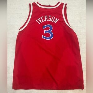 Allen Iverson Youth XL champion Jersey. Throwback vintage 76ers.